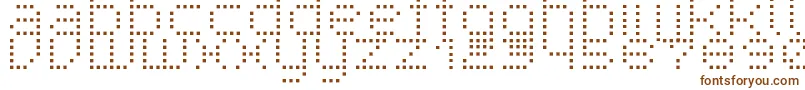 SuperpoiR-Schriftart – Braune Schriften auf weißem Hintergrund