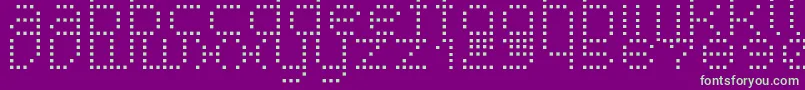 SuperpoiR-fontti – vihreät fontit violetilla taustalla
