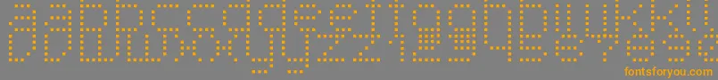 SuperpoiR Font – Orange Fonts on Gray Background