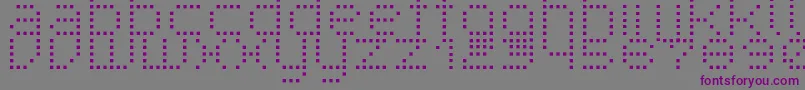 Шрифт SuperpoiR – фиолетовые шрифты на сером фоне
