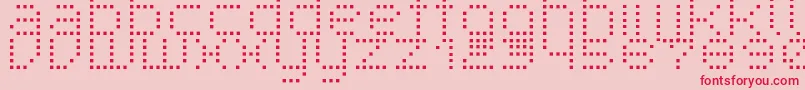 SuperpoiR-Schriftart – Rote Schriften auf rosa Hintergrund