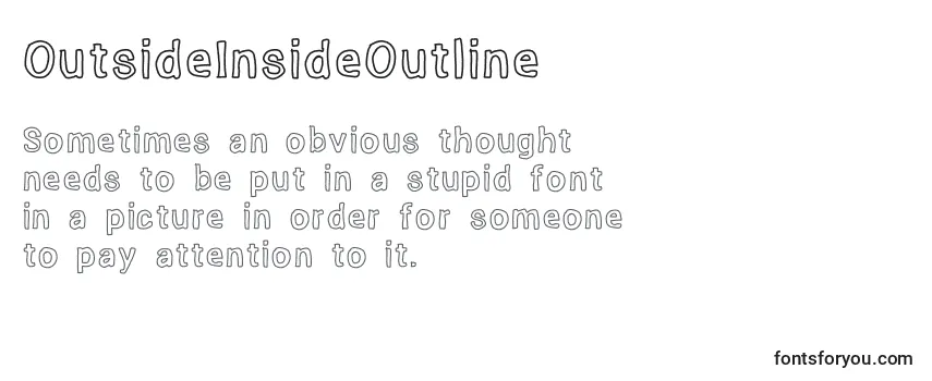 Review of the OutsideInsideOutline Font