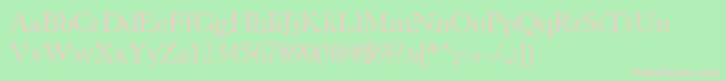 TiascosskRegular Font – Pink Fonts on Green Background