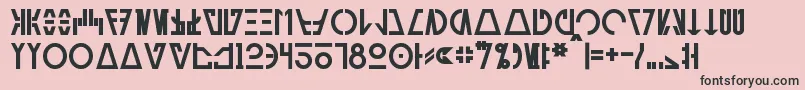 AurebeshCantinaBold Font – Black Fonts on Pink Background