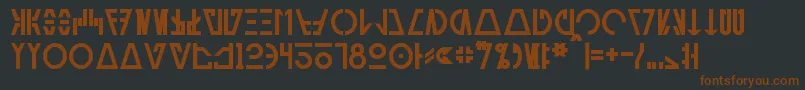 AurebeshCantinaBold Font – Brown Fonts on Black Background