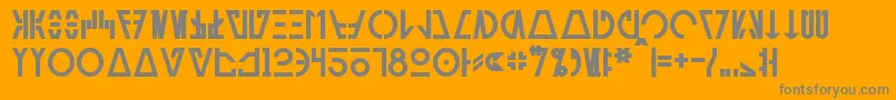 Шрифт AurebeshCantinaBold – серые шрифты на оранжевом фоне