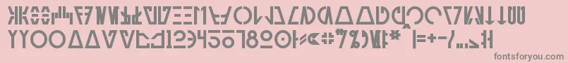 AurebeshCantinaBold Font – Gray Fonts on Pink Background