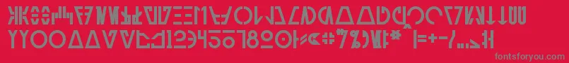 AurebeshCantinaBold Font – Gray Fonts on Red Background
