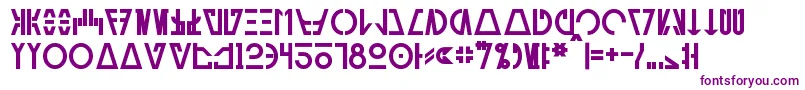 AurebeshCantinaBold Font – Purple Fonts on White Background
