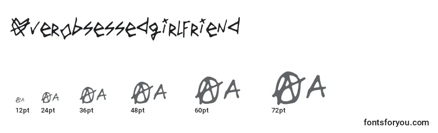 Overobsessedgirlfriend Font Sizes