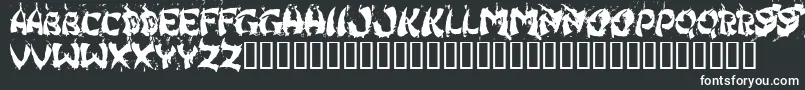 Hongkff Font – White Fonts on Black Background