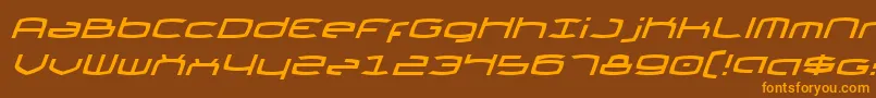 Thunder2i Font – Orange Fonts on Brown Background