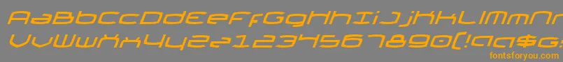 Thunder2i Font – Orange Fonts on Gray Background