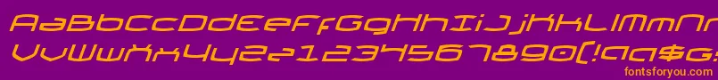 Thunder2i Font – Orange Fonts on Purple Background