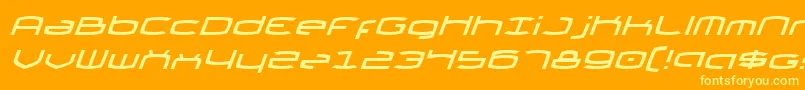 Thunder2i Font – Yellow Fonts on Orange Background