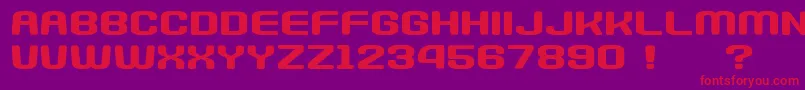 GomariceNanikanoCapsule Font – Red Fonts on Purple Background