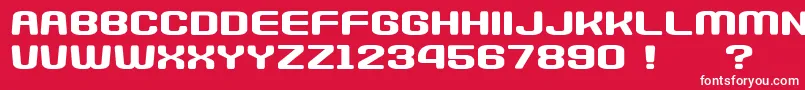 GomariceNanikanoCapsule Font – White Fonts on Red Background