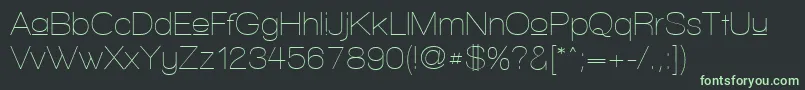 WalkwayUpper Font – Green Fonts on Black Background