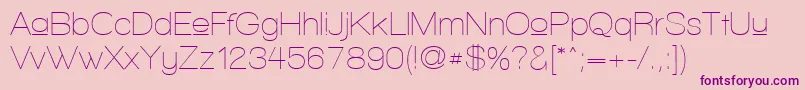 WalkwayUpper Font – Purple Fonts on Pink Background