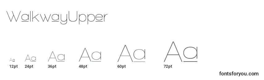 WalkwayUpper Font Sizes