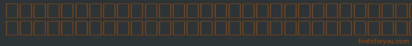 Шрифт Korgene1 – коричневые шрифты на чёрном фоне