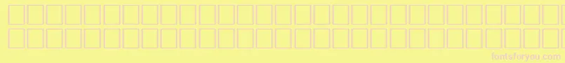 Шрифт Korgene1 – розовые шрифты на жёлтом фоне