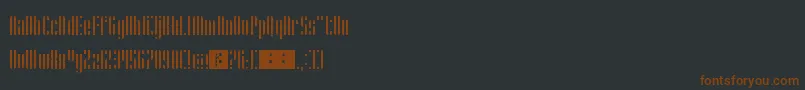Stripes Font – Brown Fonts on Black Background