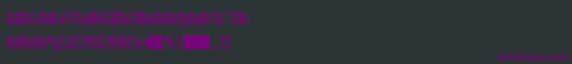 Stripes Font – Purple Fonts on Black Background