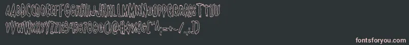 Monsteramaout Font – Pink Fonts on Black Background