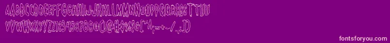 Monsteramaout Font – Pink Fonts on Purple Background