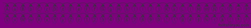 フォントFuzzxl – 紫の背景に黒い文字