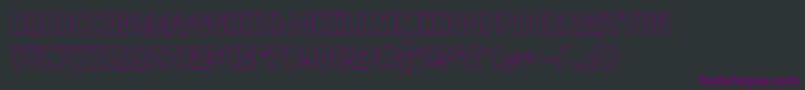 Ironforgeout Font – Purple Fonts on Black Background