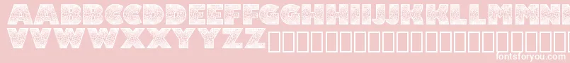 Lacypersonaluse Font – White Fonts on Pink Background