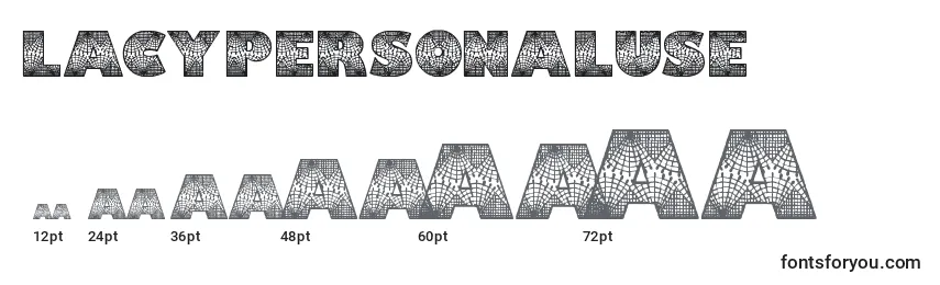 Lacypersonaluse Font Sizes