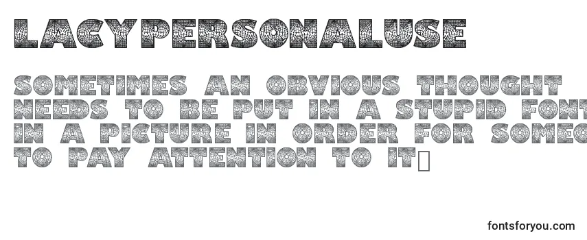 Schriftart Lacypersonaluse