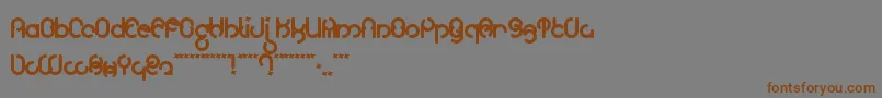 Шрифт Moloky ffy – коричневые шрифты на сером фоне