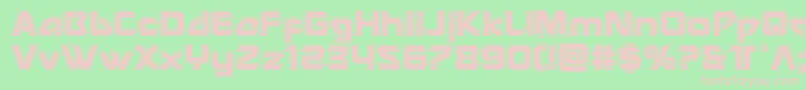 Usangelbevel Font – Pink Fonts on Green Background