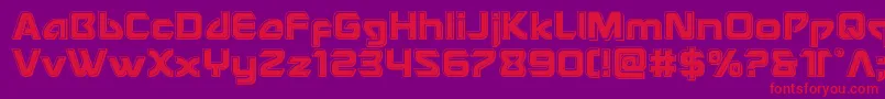 Usangelbevel Font – Red Fonts on Purple Background