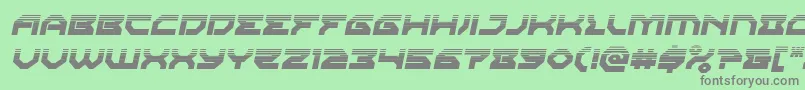 Xenodemonhalftoneital Font – Gray Fonts on Green Background