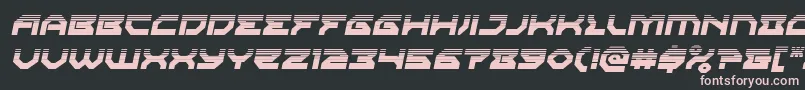 Xenodemonhalftoneital Font – Pink Fonts on Black Background
