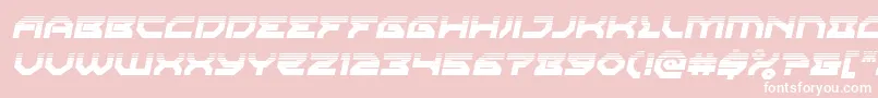 Xenodemonhalftoneital-Schriftart – Weiße Schriften auf rosa Hintergrund