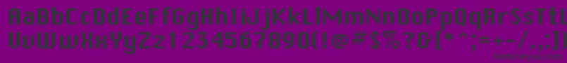 SystematicNewJ Font – Black Fonts on Purple Background