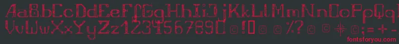 fuente FragileRegular12 – Fuentes Rojas Sobre Fondo Negro