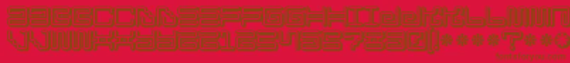 Ironloungesmart Font – Brown Fonts on Red Background