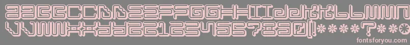 Ironloungesmart Font – Pink Fonts on Gray Background