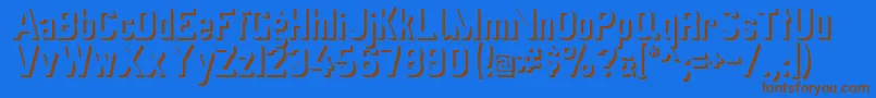 Schattenvonpreussischevi9ag2-fontti – ruskeat fontit sinisellä taustalla