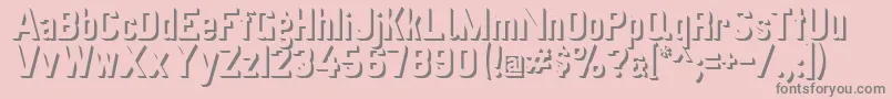 Schattenvonpreussischevi9ag2 Font – Gray Fonts on Pink Background