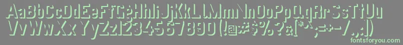 Saiba mais sobre a fonte Schattenvonpreussischevi9ag2 Fonte Schattenvonpreussischevi9ag2 – fontes verdes em um fundo cinza
