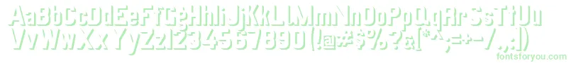 Schattenvonpreussischevi9ag2 Font – Green Fonts on White Background