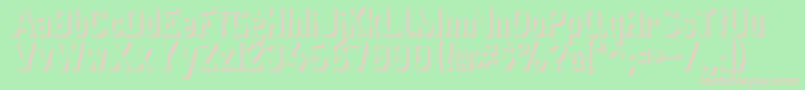 Schattenvonpreussischevi9ag2 Font – Pink Fonts on Green Background